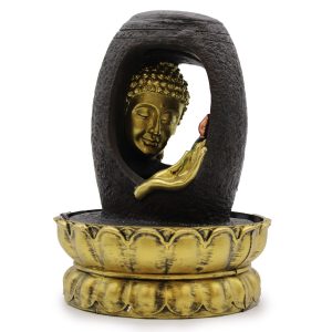 Fonte de água de mesa Buda dourado