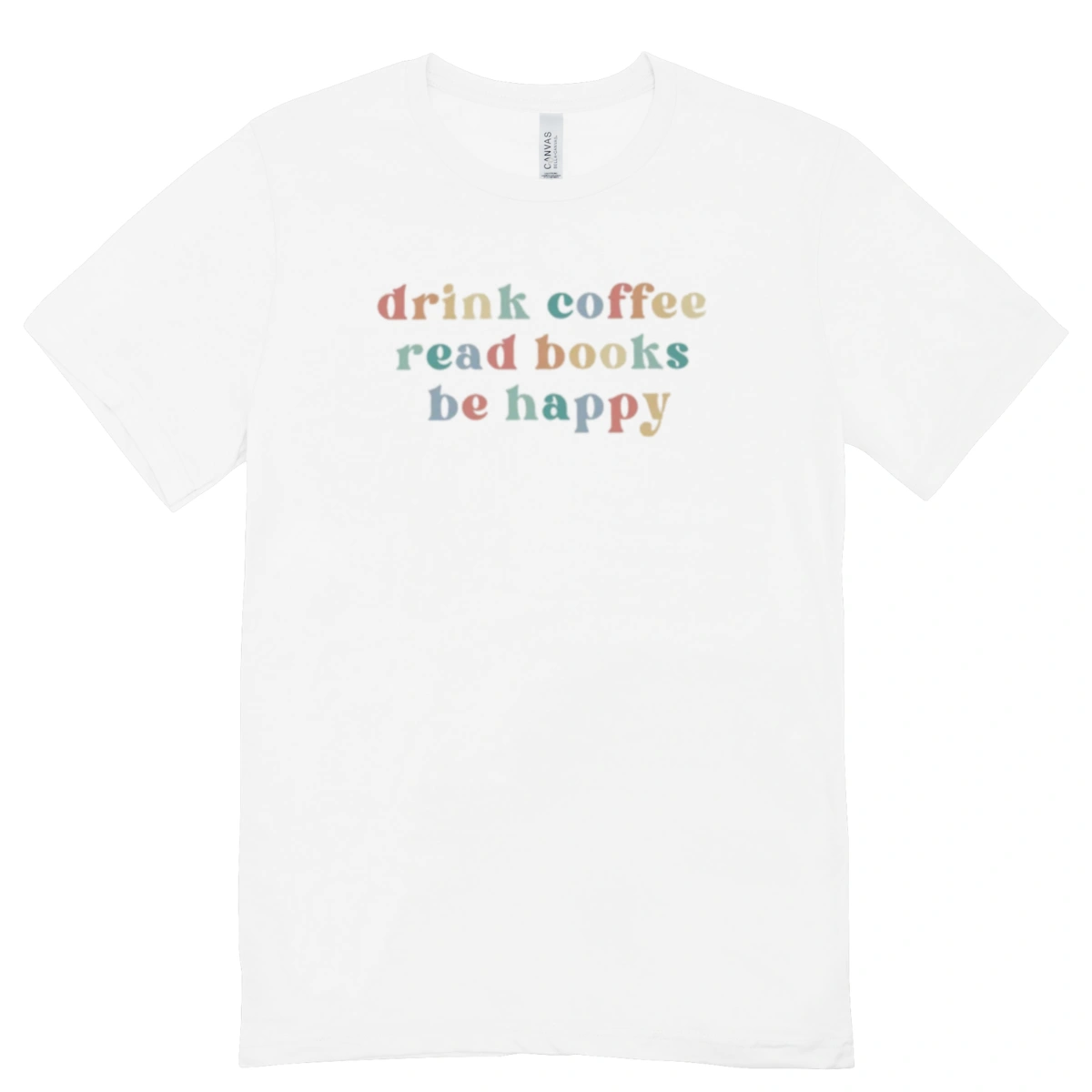 Camisa Feminina Baby Look Beba café leia livros seja feliz