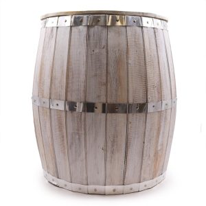 Mesa de Barril de Cerveja – Branco