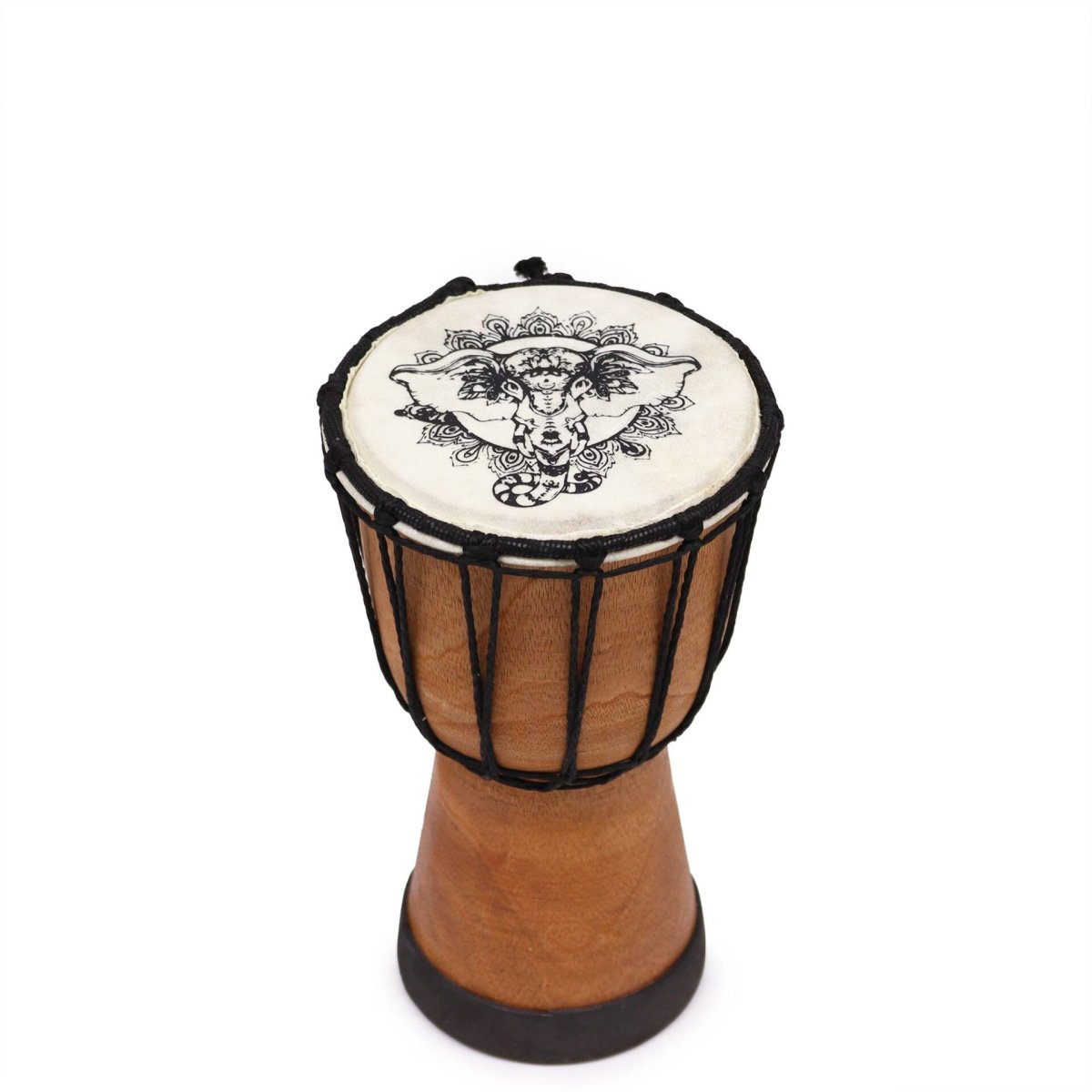 Tambor de djembe de topo largo feito à mão – 20cm