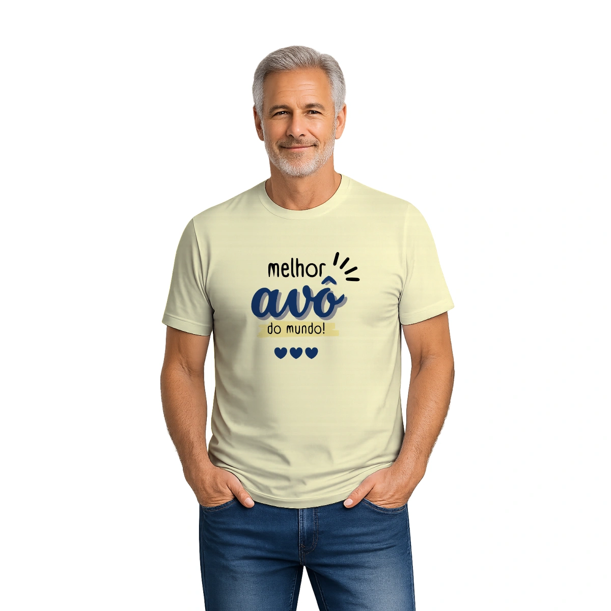 Camisa masculina Dia dos Avós Melhor Avô do Mundo - Image 4