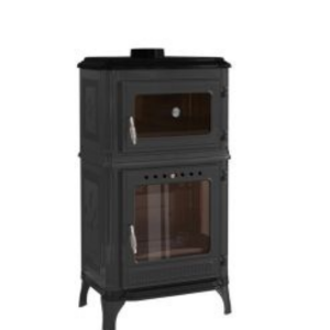 Salamandra a Lenha com forno em ferro fundido 8010