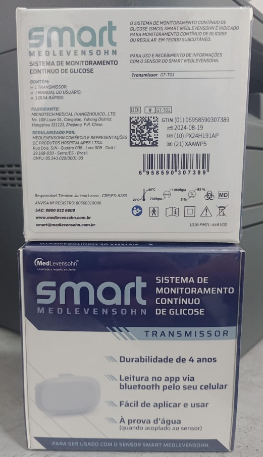 Transmissor de Monitoramento Glicose – Smart MedLevensohn