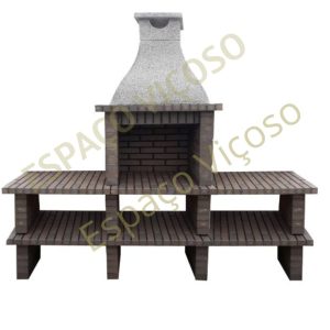 Churrasqueira com bancadas CH216 CZ