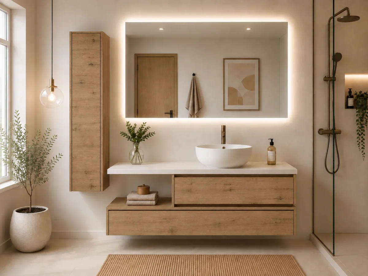 Móvel de casa de banho com design MENORCA