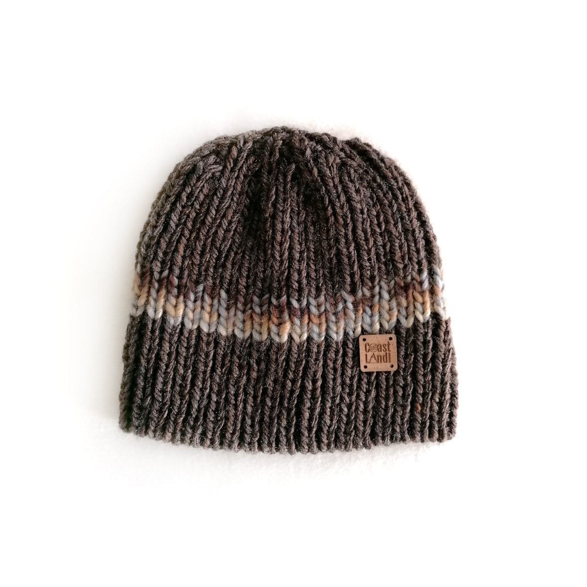 Gorro de Inverno em Tricot – Earth Brown