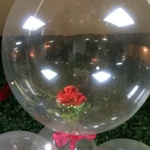 Balão Bubble Artesanal . Modelo: Rosa