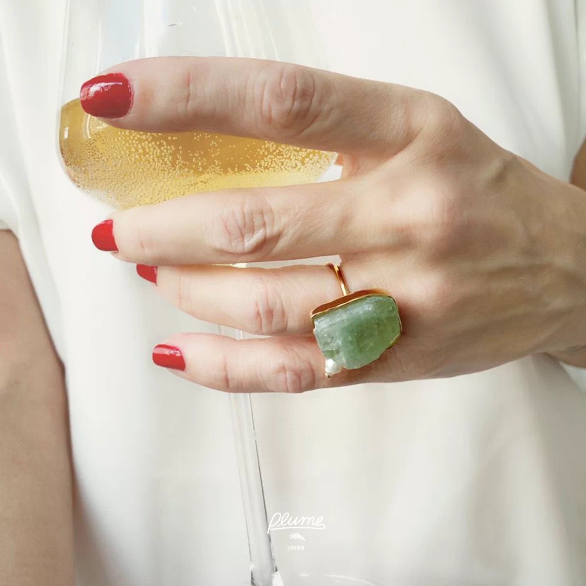 Anel Brasil (Calcita Verde) – Joia em Prata de Lei - Image 4
