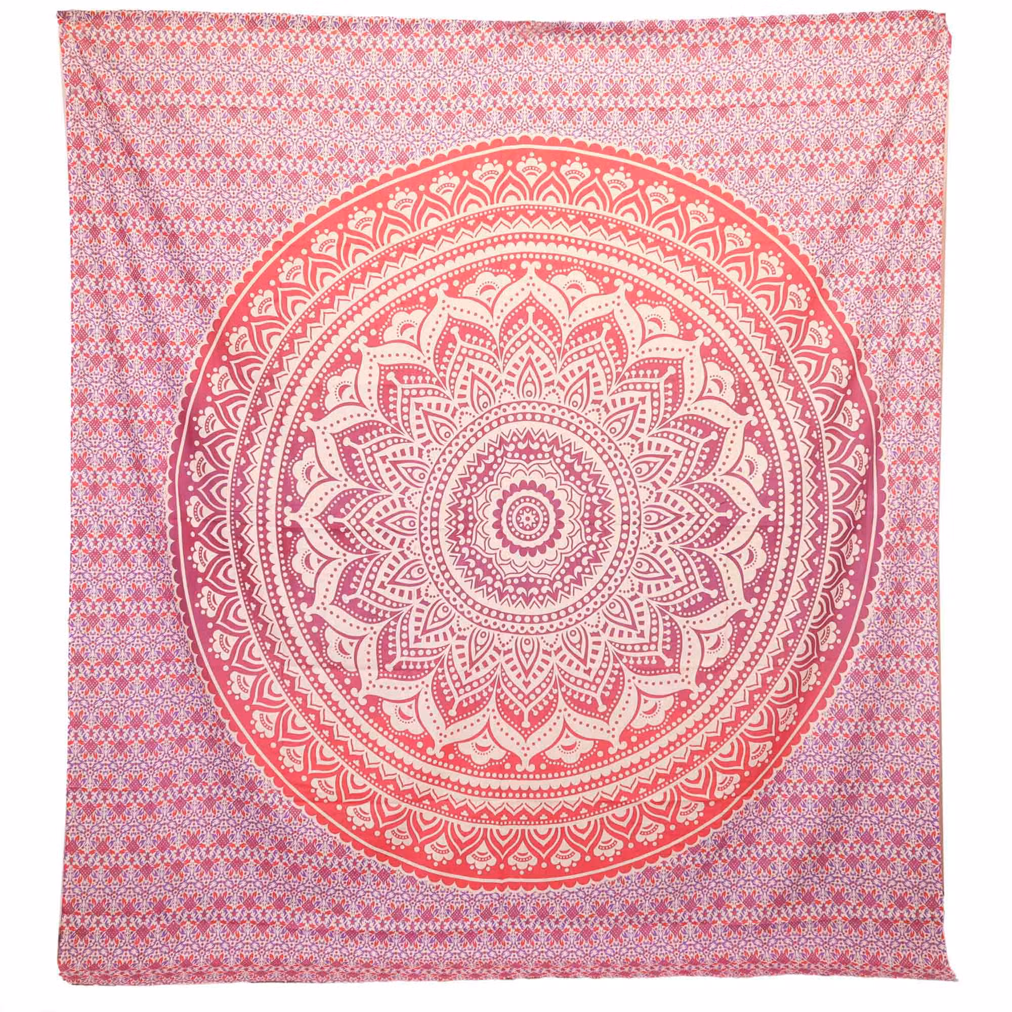 Tapeçaria de Parede Mandala Roxa 212×193 cm