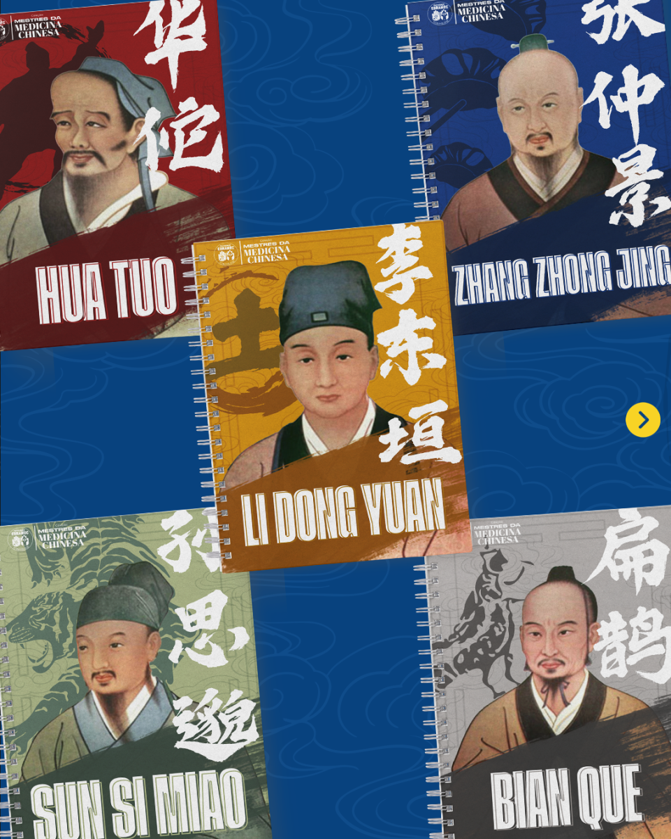 Caderno – Mestres da Medicina Chinesa (Capa Simples)