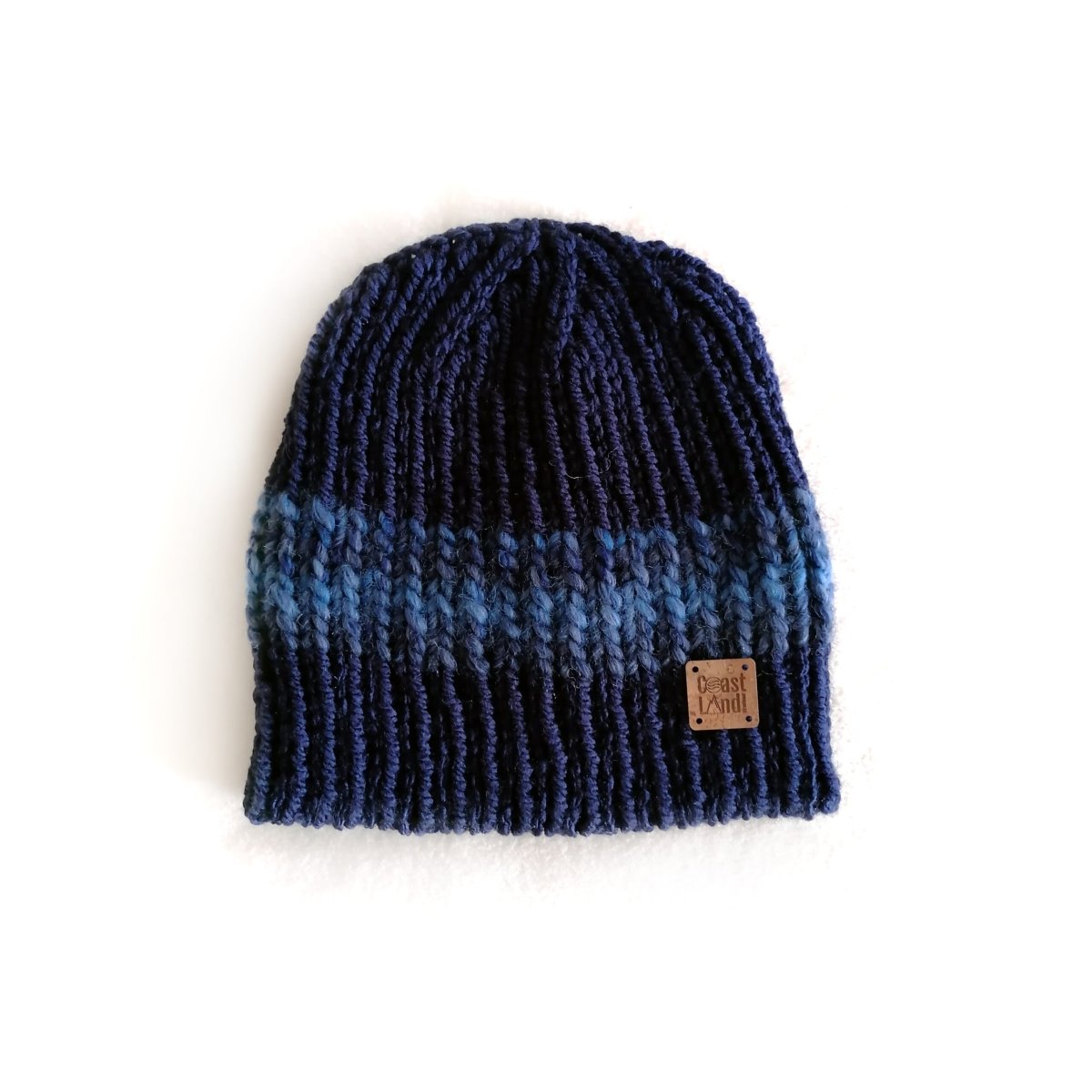 Gorro de Inverno em Tricot – Ocean Blue