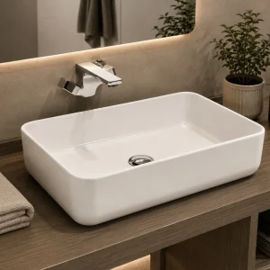 Lavatório de porcelana de bancada IRIS