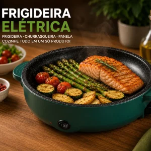 Frigideira Elétrica Antiaderente Grill - Entrega Grátis