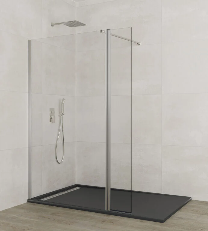 Mampara walk-in fixa + móvel SCREEN
